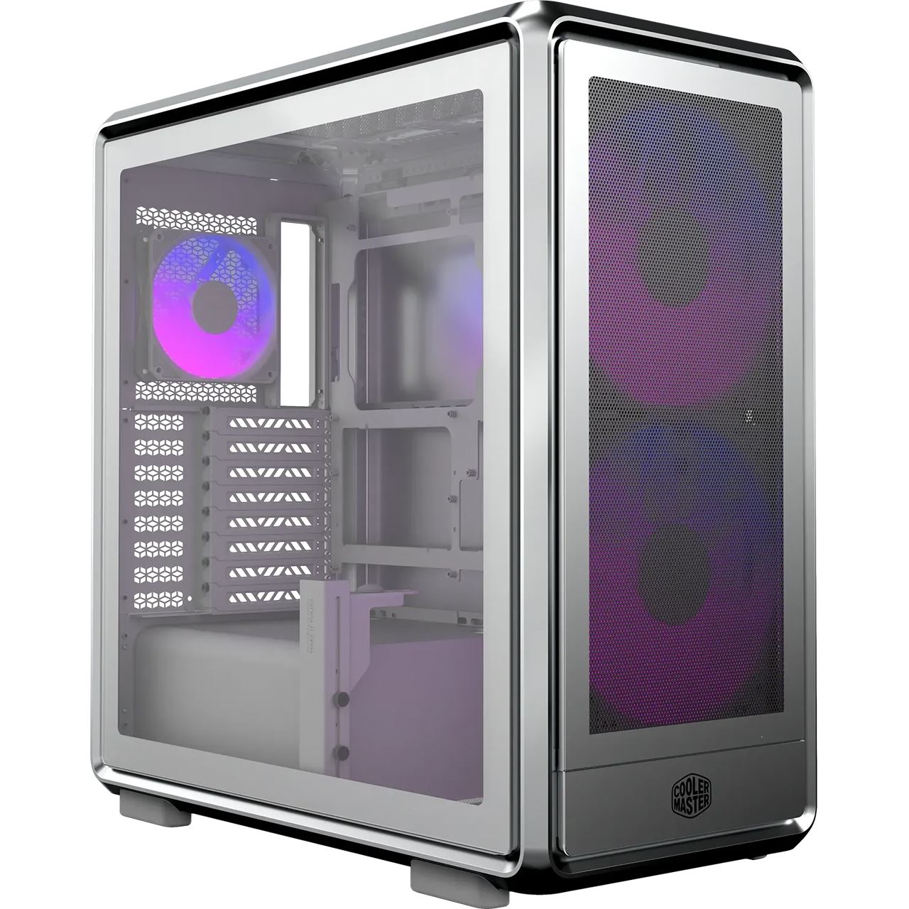 Cooler Master MasterFrame 600 Mesh ARGB (silber, Tempered Glass)