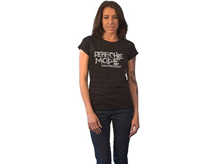 Depeche Mode People Are People T-shirt zwart S 100% katoen Band merch, Bands