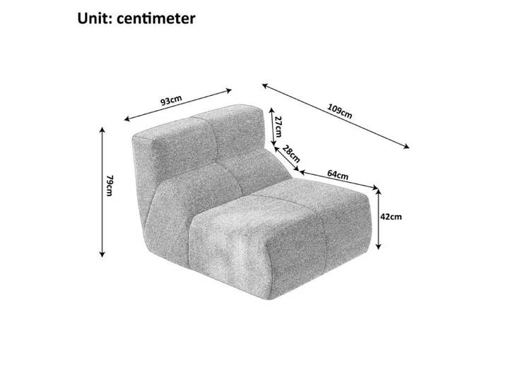 Fauteuil canapé compressé 1 place en velours blanc mousse haute densité sans montage
