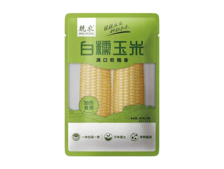 JING NONG maïs gluant blanc 400g (contient deux épis)