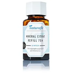 NATURAFIT Mineral Citrat Refill 734 Kapseln 52,2 g