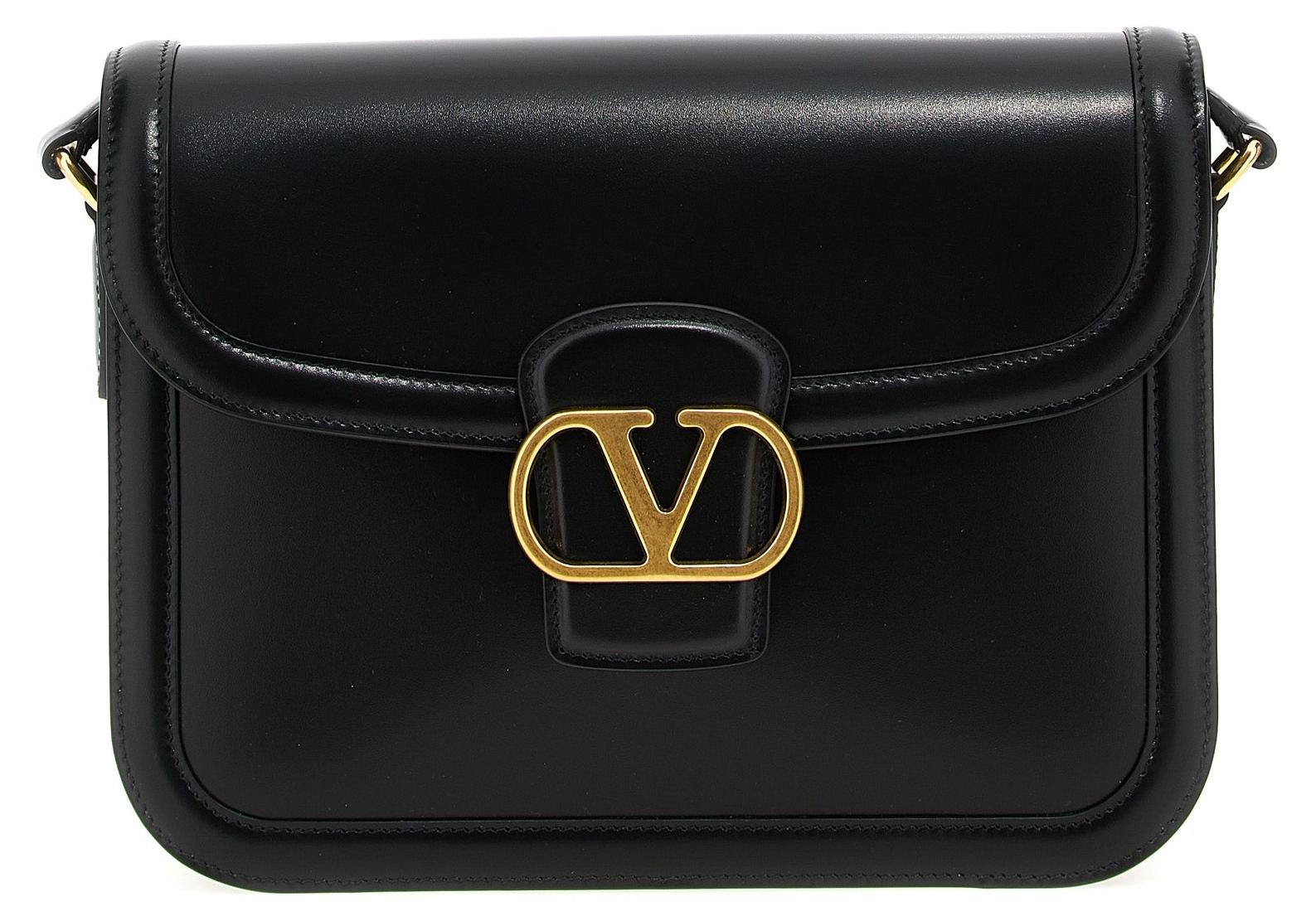 Valentino Garavani Schultertasche aus Kalbsleder in Schwarz