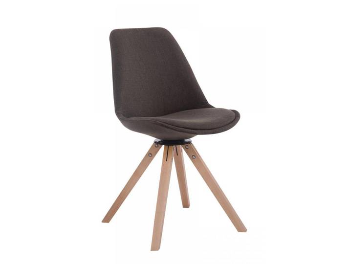 CLP Drehstuhl Stoff dunkelgrau, Dunkelgrau, Holz, 48x84x56 cm, Esszimmer, Stühle