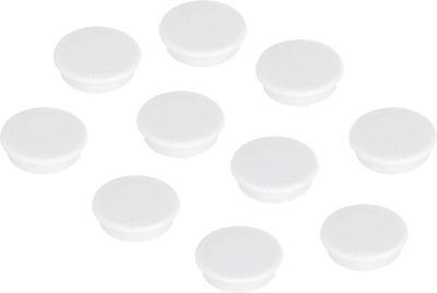 Kraftmagnete Franken, rund, bis 2,5 kg, Speziallackierung, Ø 38 mm, Kunststoff, weiß, 10 Stück