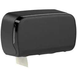 Plock GmbH Toilettenpapierspender SemyTop - für 2 Rollen - Kunststoff - schwarz