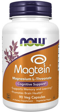Now Magtein Magnesium L-Threonate 90 cápsulas