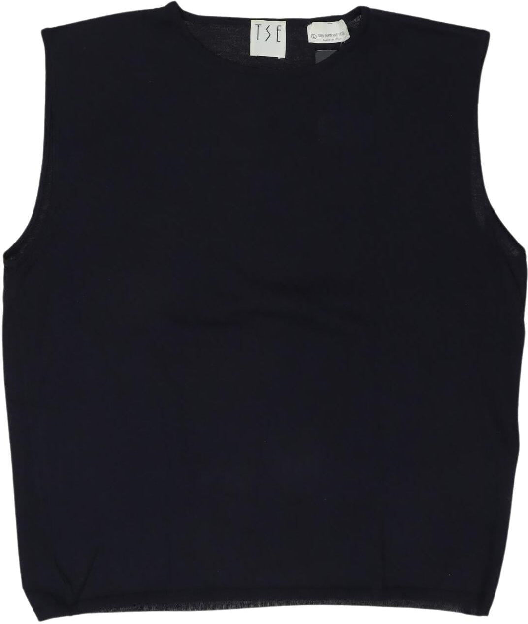TSE Cashmere Damen Top, Marineblau, Gr. L, Schurwolle - Second Hand