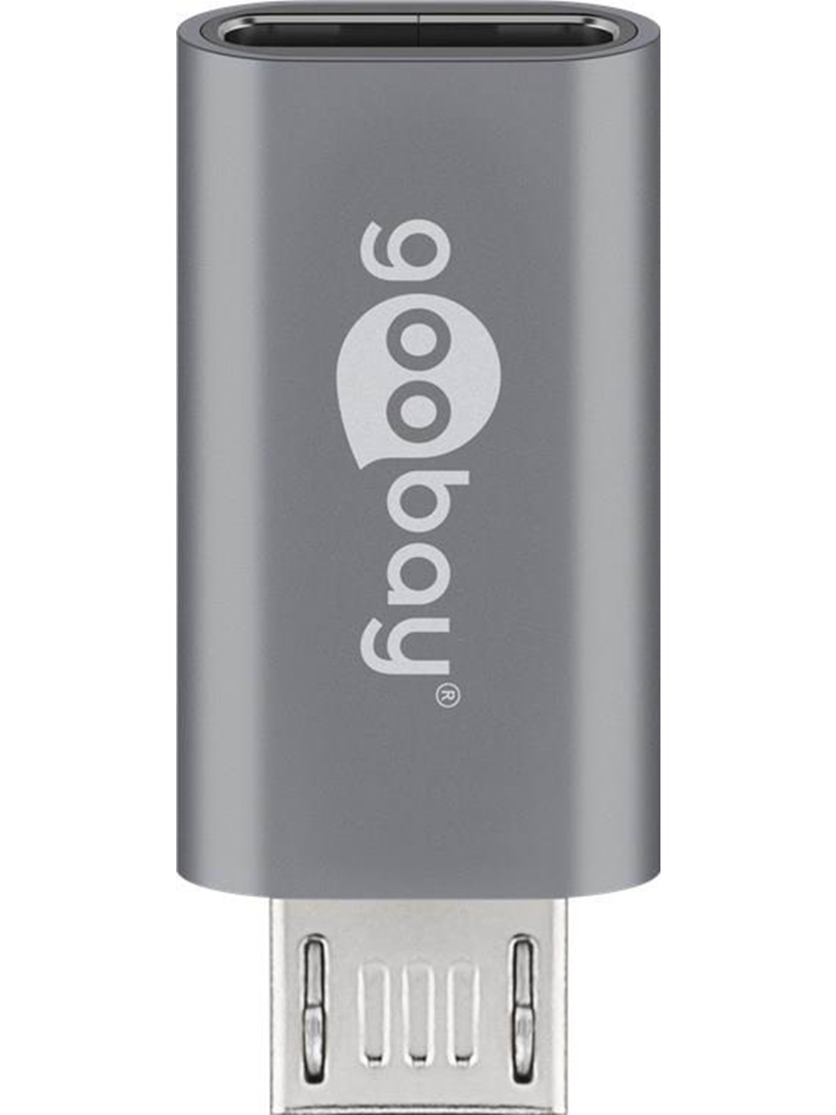 Pro Micro-USB to USB-C adapter- grey