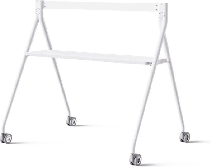 Yealink support pour MeetingBoard 86'' blanc Support de sol à 4 roues Yealink pour l'écran MeetingBoard 86 pouces.