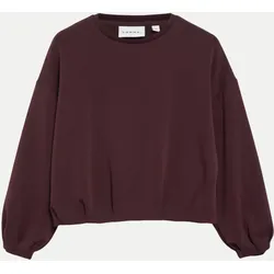Sweatshirt in verkürzter Länge Braun 40