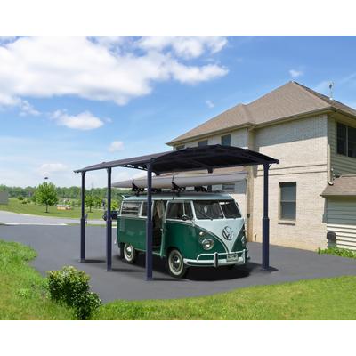 Einzelcarport PALRAM - CANOPIA "Alpine", grau (anthrazit), B/H/T: 259cm x, Carports, wartungsfrei