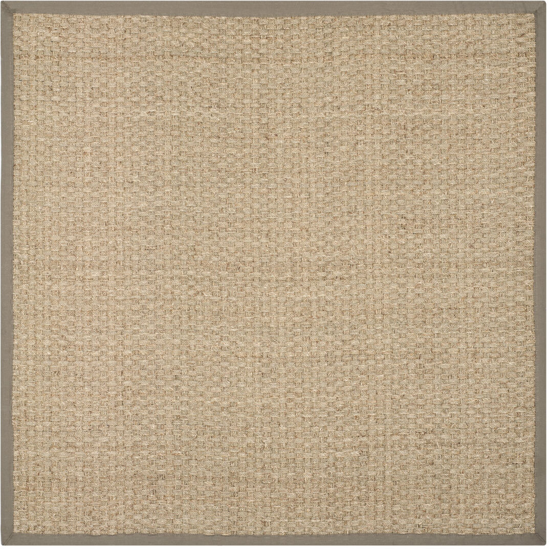 Blue Elephant Jeremy Machine Woven Beige/Grey Rug Beige;Brown Square 122 cm