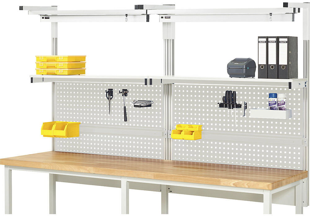 System-Aufbau-Komplettset 4, für Werkbank, Breite 2500 mm RAU