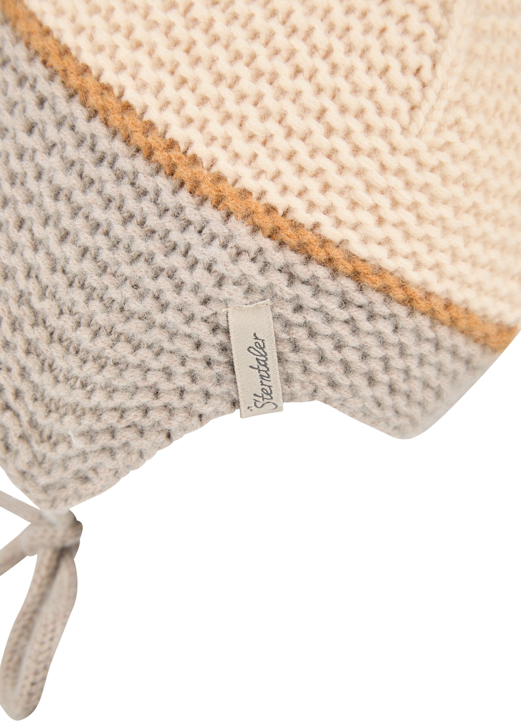 Strickmütze STERNTALER "Strickmütze Lambswool", Mädchen, Gr. 39, beige (ecru), Obermaterial: 70% Wolle WO. 30% Polyamid PA. 70% Wolle WO. 30% Polyamid PA. 70% Wolle WO. 30% Polyamid PA. 70% Wolle WO. 30% Polyamid PA., Mützen Strickmütze