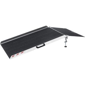 Altec-GmbH Auffahrrampe BTR, Schwellenbrücke, klappbar, 120cm Länge, mit Rand, 300kg Tragkraft