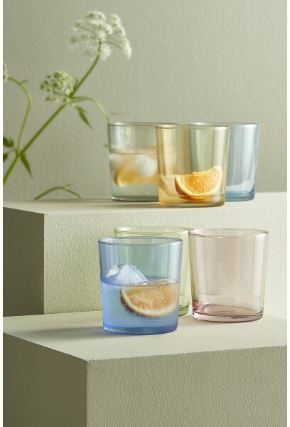 Aida Colours Drikkeglas, 6-Pak, Farvemix, 34,5 Cl