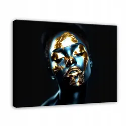 BILDER Abstrakt Frau Gold 120x80