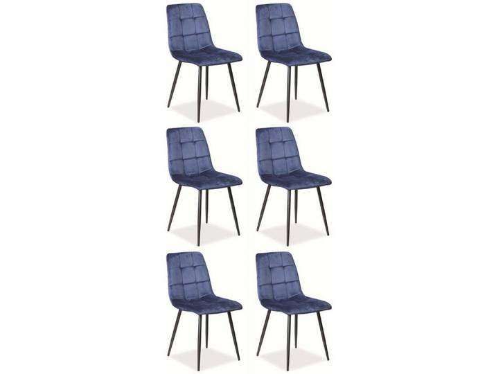 Feldmann-Wohnen Esszimmerstuhl Mila (6 St), marineblau 6er Set