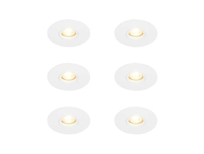 Qazqa spot encastré spot de plafond encastré 12cm 102870 GU10\, max. 50w\, 230V Compatible avec ampoules LED\, lot de 6