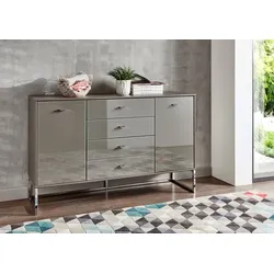 Wiemann Kommode Vigo Glas Braun Havanna