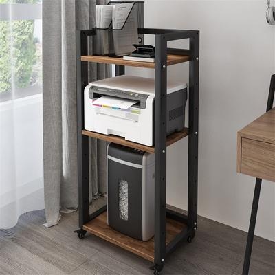 No 3-Tier Movable Printer Stand - 20.8 x 13.8 x 40