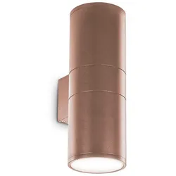Ideal Lux Outdoor Wandleuchte GUN BIG, Up/Down, 2-flammig, 2xE27, IP54, kaffeebraun IDEA-163611