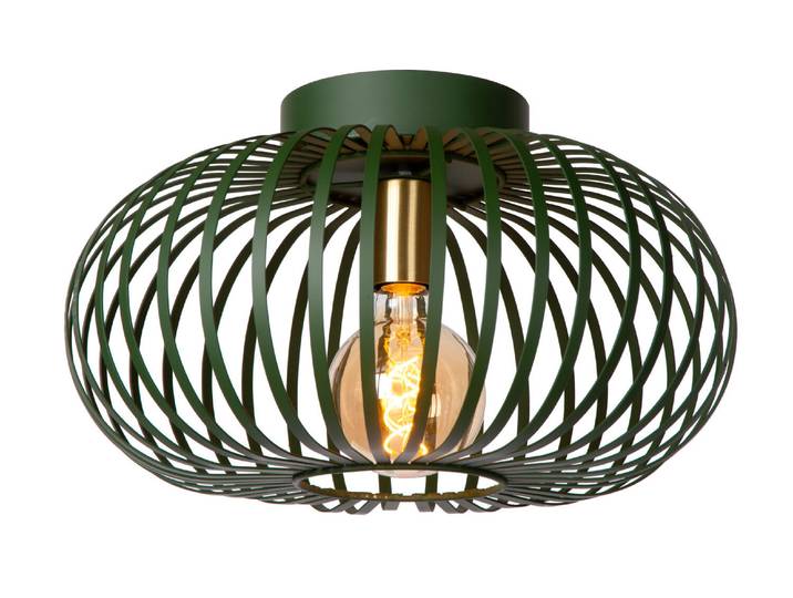 Lucide MANUELA - Plafonnière - Ø 39,5 cm - 1xE27 - Groen