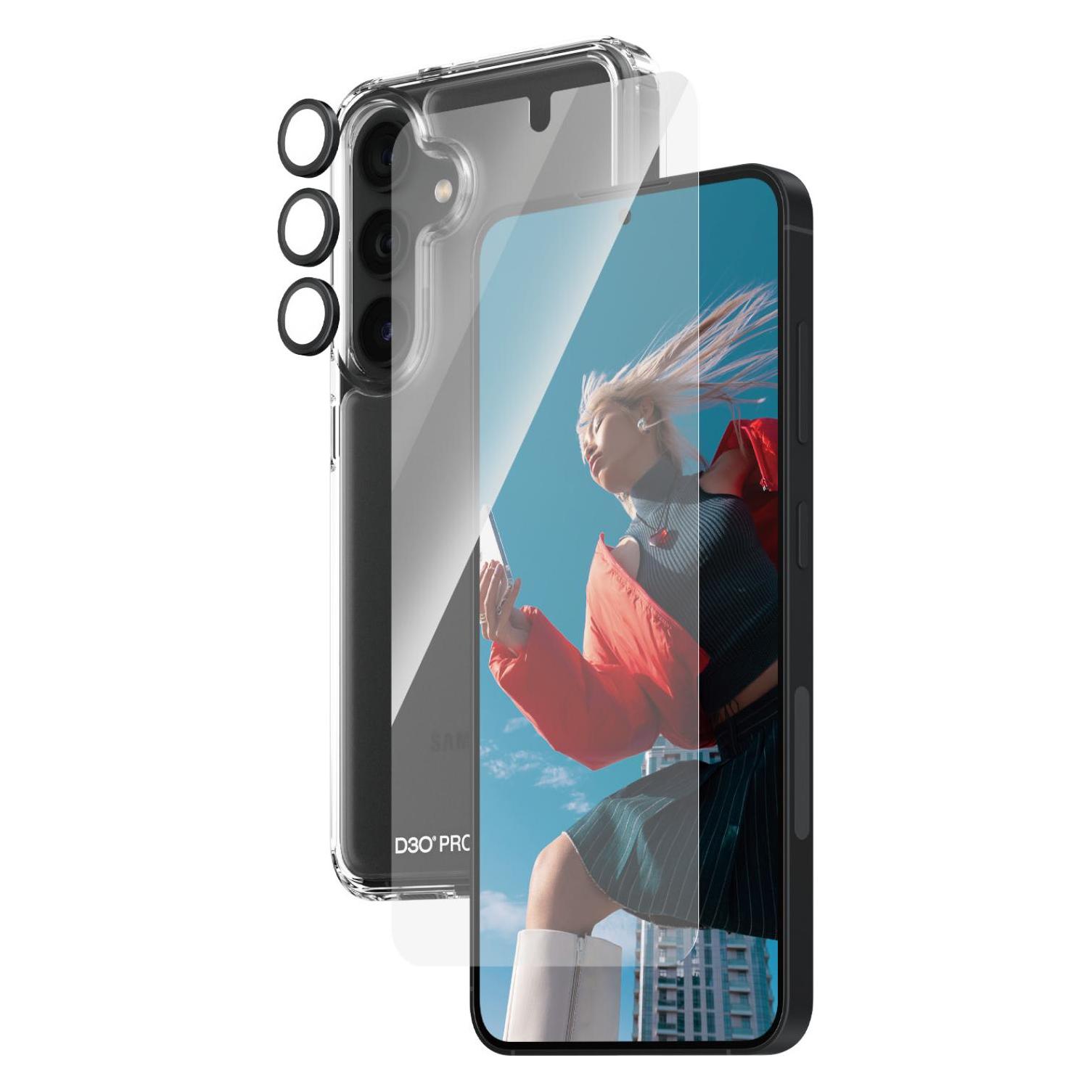 PanzerGlass Bundle Ultra Wide FIt Glass + Case + Lens (1 Stk., Samsung Galaxy S24) (B1210+7350)