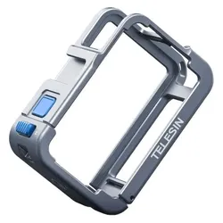 Telesin Gabbia in Metallo Ultra Leggera, Action Cam Zubehör, Blau