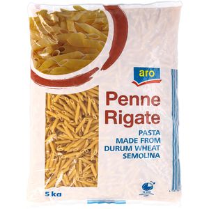 Aro Nudeln Penne Rigate, Hartweizen, 5 kg