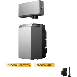 EcoFlow Stream Gateway Multisystem mit Stream 5000 Balkonkraftwerk Speicher, by Powerness - 5kWh | Stream Gateway + 1x Stream 5000 + Gratis Smart Meter Gen 2 - Nur 21.-27.09 / Standardversand