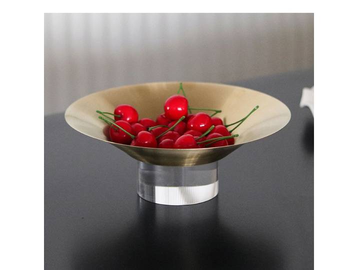 Plateau à fruits rond sur pied en métal, plateau à fruits, bol à collation, conteneur de rangement de bureau, accessoires de décoration pour la maison