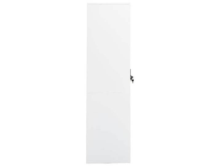 Blanc Garde-robe JILL'S Armoire penderie Pour chambre Blanc 80x50x180 cm Acier LV1480
