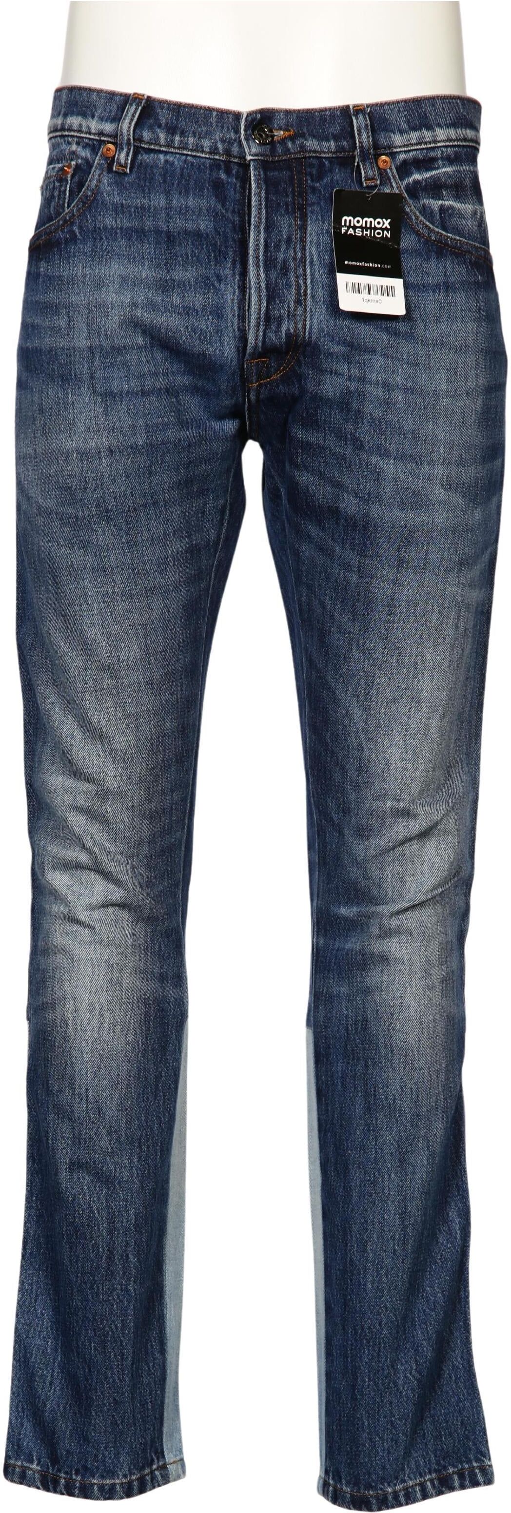 Valentino Garavani Herren Jeans, Blau, Gr. W31, Elasthan / Baumwolle - Second Hand