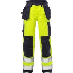 Multinorm Damen Handwerkerhose "2589 FLAM" Flame gelb/marine - R34 - gelb