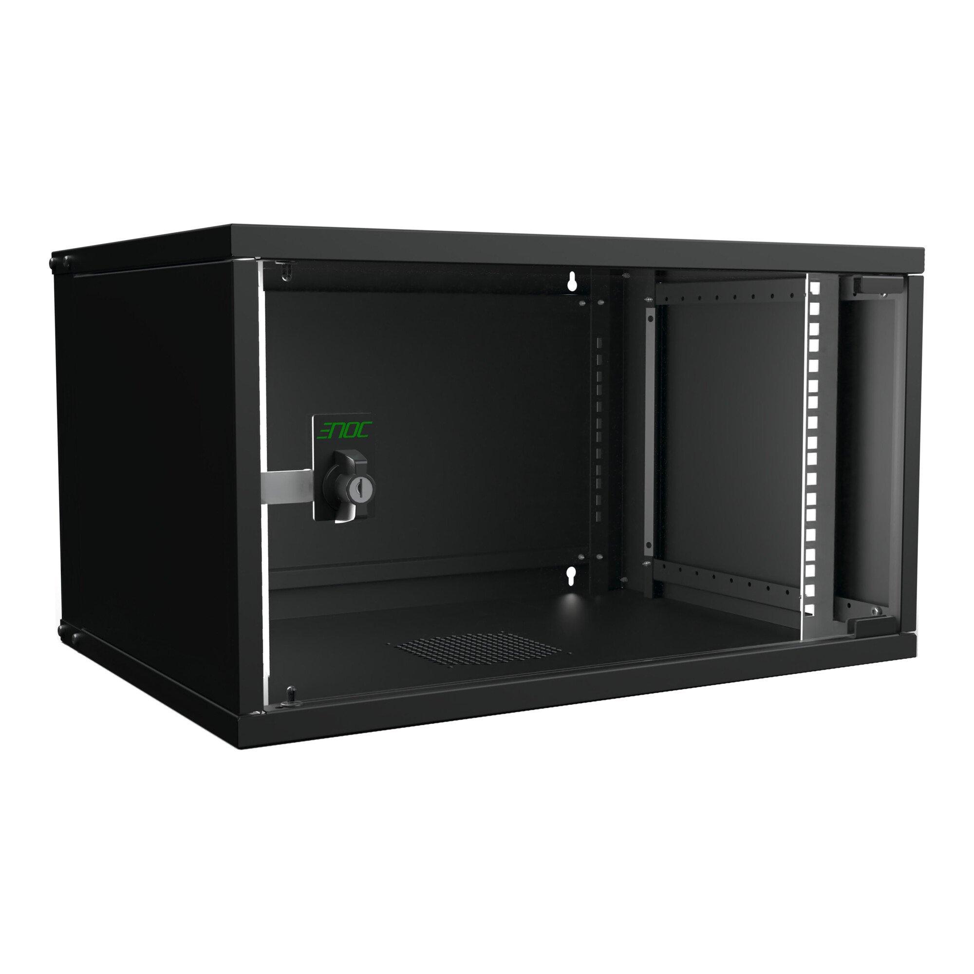 Enoc Wandschrank SNP 6HE sw 19"550x400x315mm W3 6-4-S-SNP (57521)
