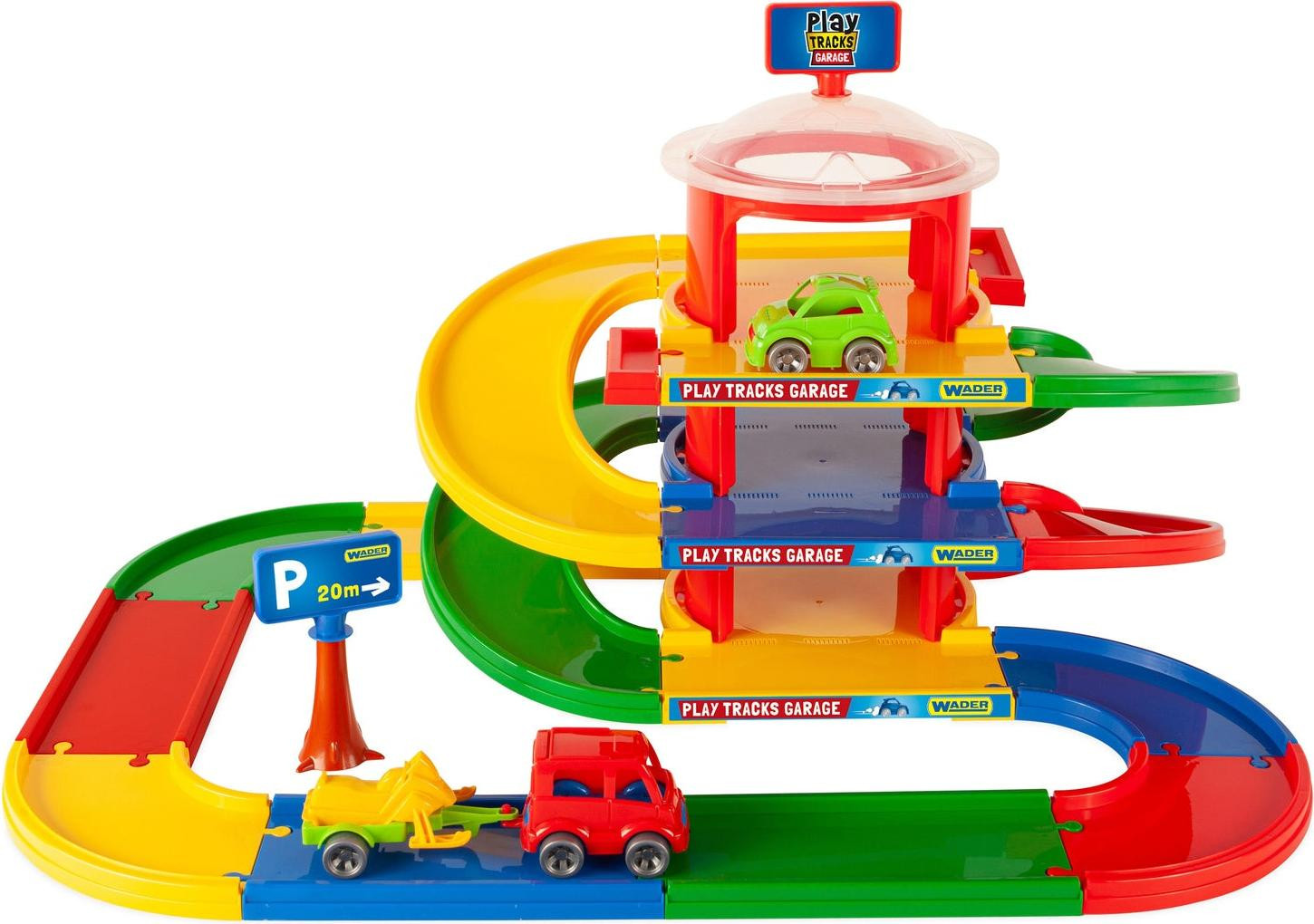 Wader Play Tracks Garage met 3 verdiepingen 53030