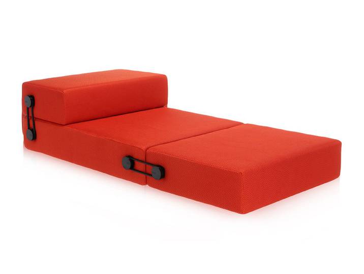 KARTELL chaise longue transformable TRIX (Orange - polyuréthane expansé)