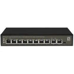 LevelOne FGP-1031 Netzwerk-Switch Unmanaged Gigabit Ethernet (10/100/1000) Power over Ethernet (PoE) Schwarz