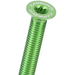CARBON-TI Aluminiumschraube X-Cap TORX M6x35 Logo | giftgrün