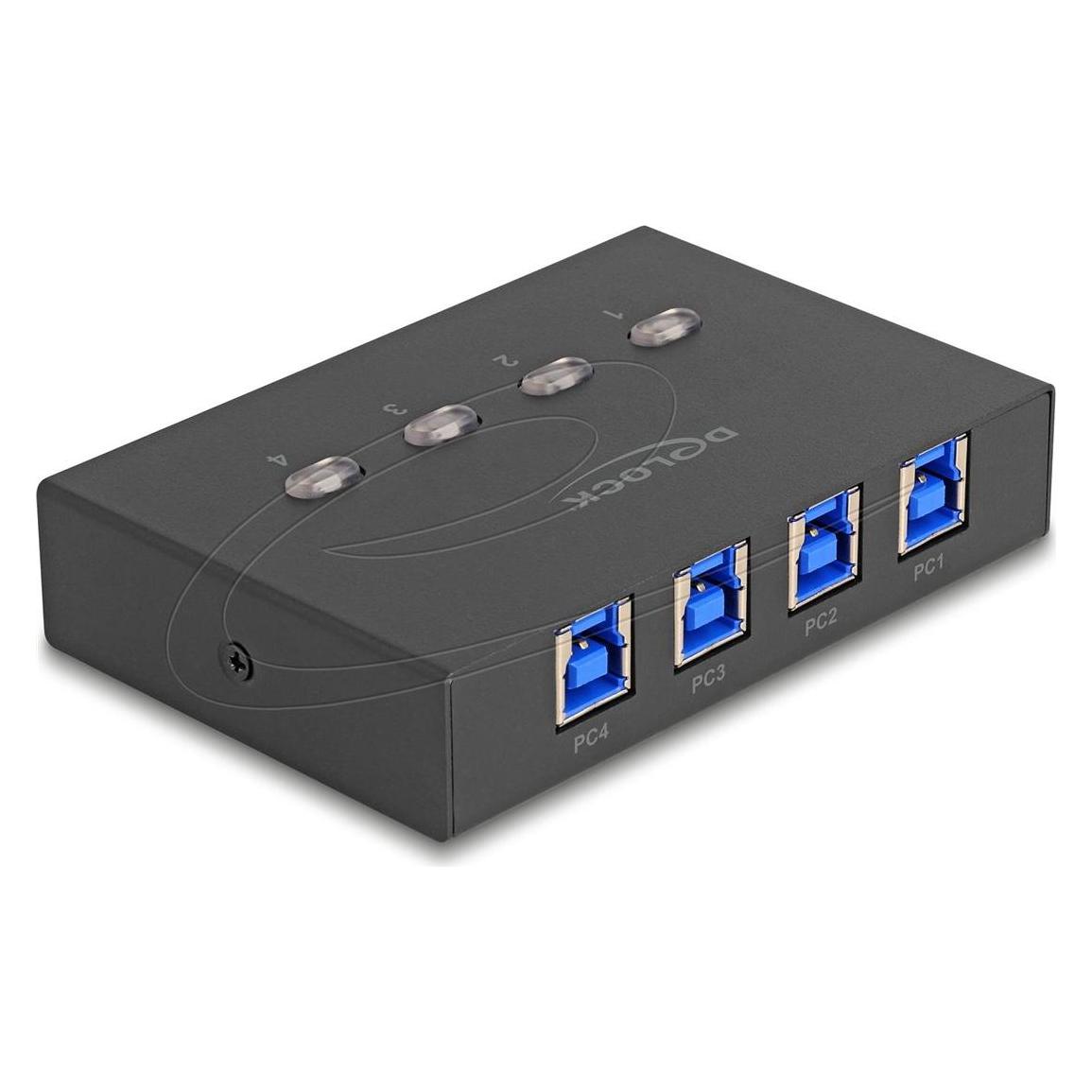 Delock USB 5 Gbps Switch für 4 PC an 1 Gerät (11509)