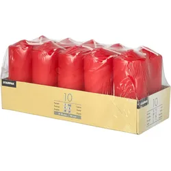 PAPSTAR Stumpenkerzen 9 cm rot