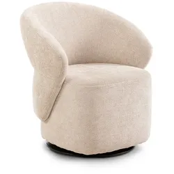 Sessel Vincenza Stoff Beige Hellbeige