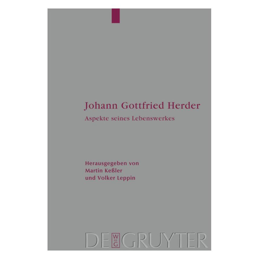 De Gruyter Johann Gottfried Herder (Deutsch, Hardcover) (67709752)