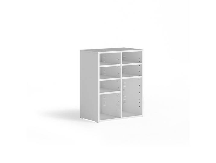 Vicco Schuhschrank Lysander, Weiß, 53 x 65.5 cm mit 7 offenen Fächern, Holzwerkstoff, Rechteckig, 53x65.5x32.1 cm, Garderobe, Schuhaufbewahrung