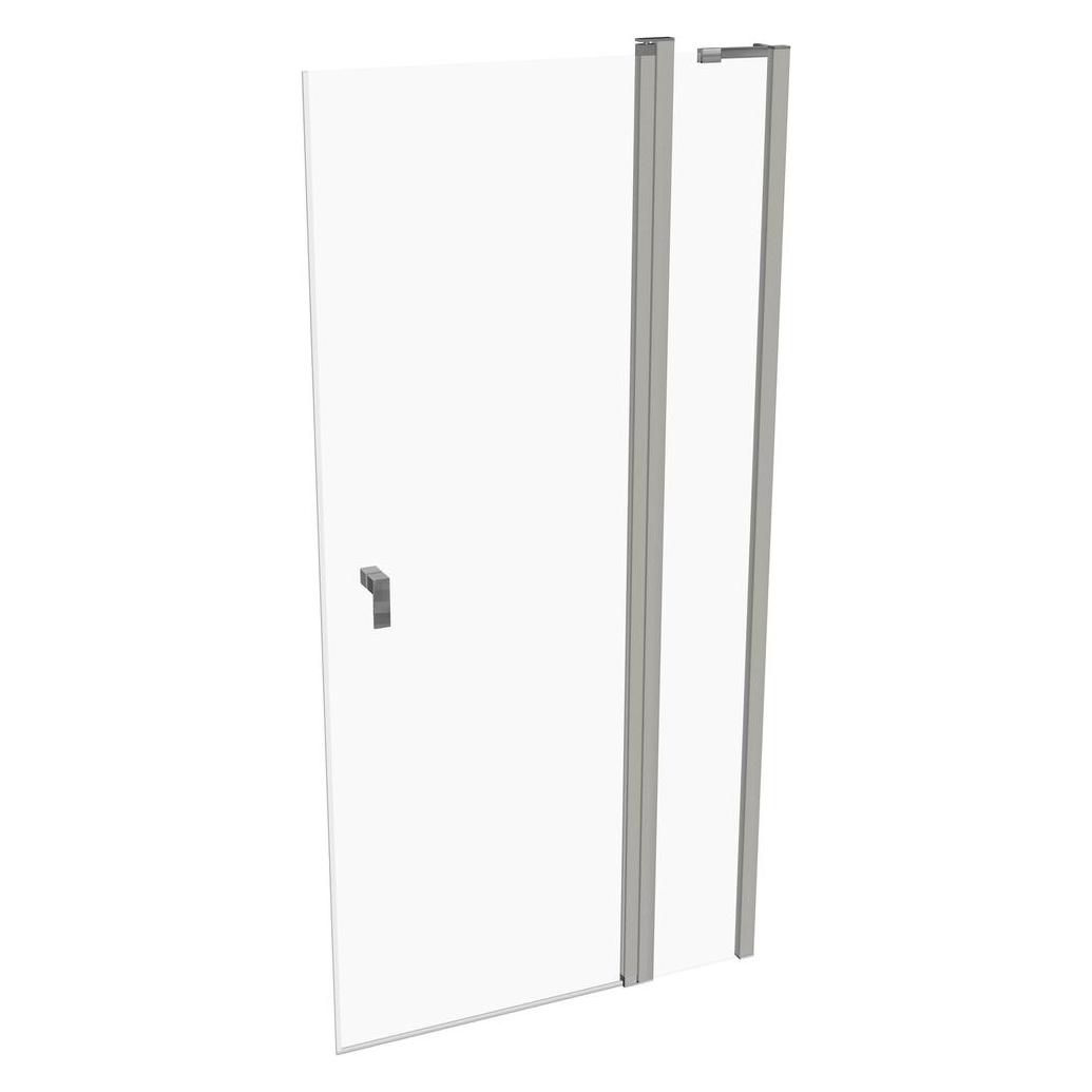 Hüppe Duschtr mit Seitenwand Hppe Design 100 cm Profilfarbe silber Klarglas (100 cm, 200 cm) (8P0706087321)