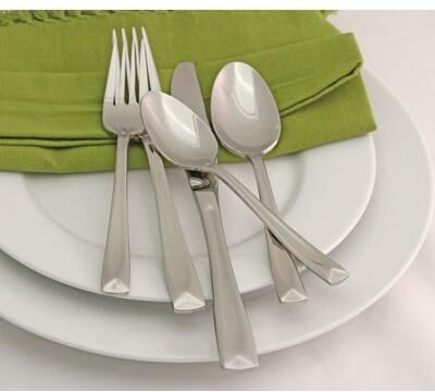 Oneida Lincoln 45 Piece Everyday Flatware Set, Service For 8