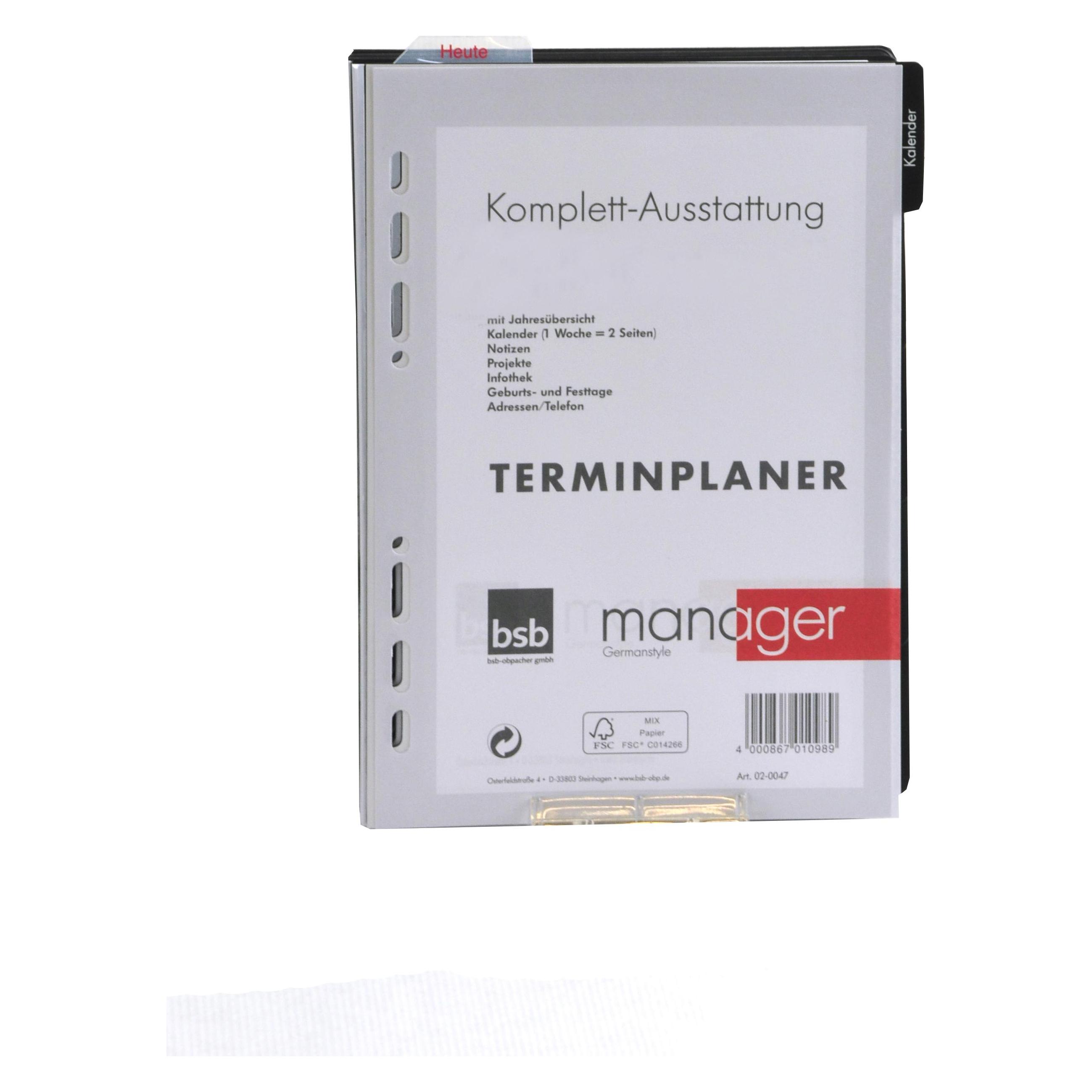 BSB-Obpacher Kalendarium Timer komplett Paket ca. A5 (A5) (02-0047)