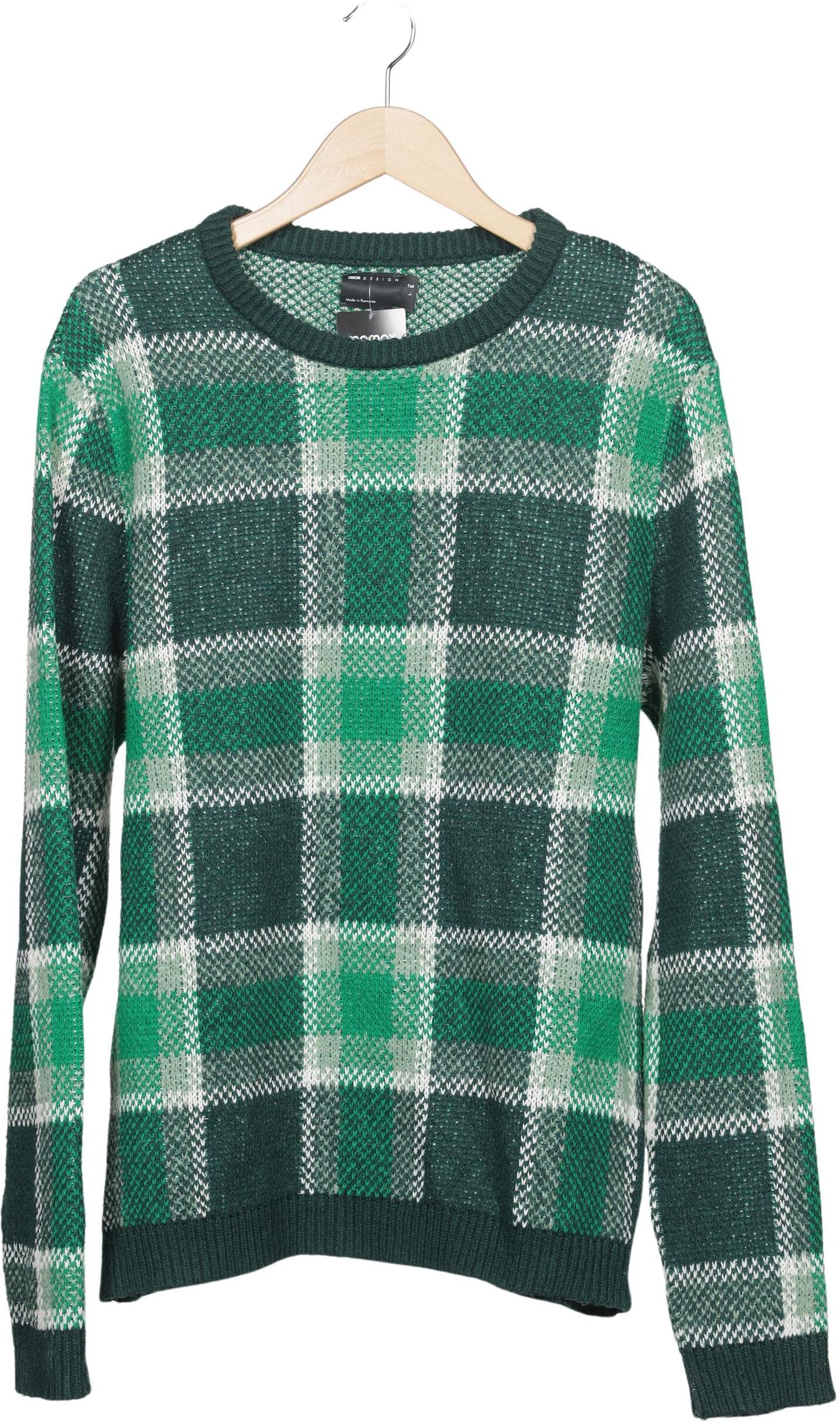 asos Herren Pullover, Mehrfarbig, Gr. L, Synthetik - Second Hand