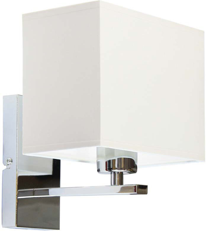 17 Stories Asavira Armed Sconce White/Chrome